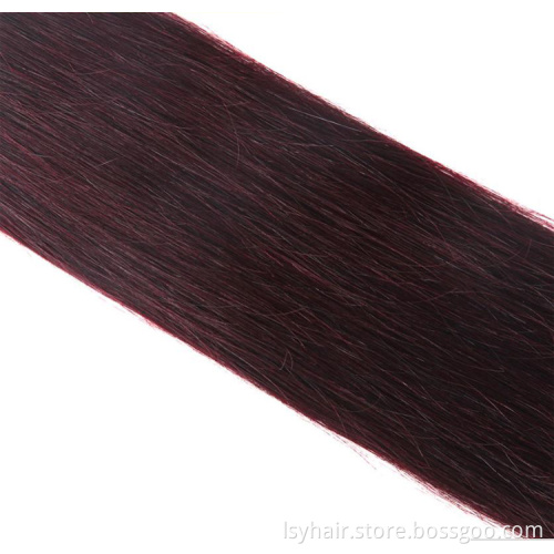 Wholesale Hair Bundles Mocha Brazil Ombre Color 99J Hair Weave Virgin Straight 3 Bundles